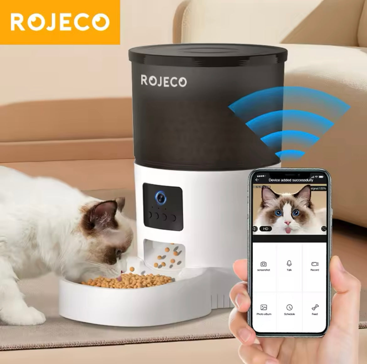 Food Dispenser With WiFi Control