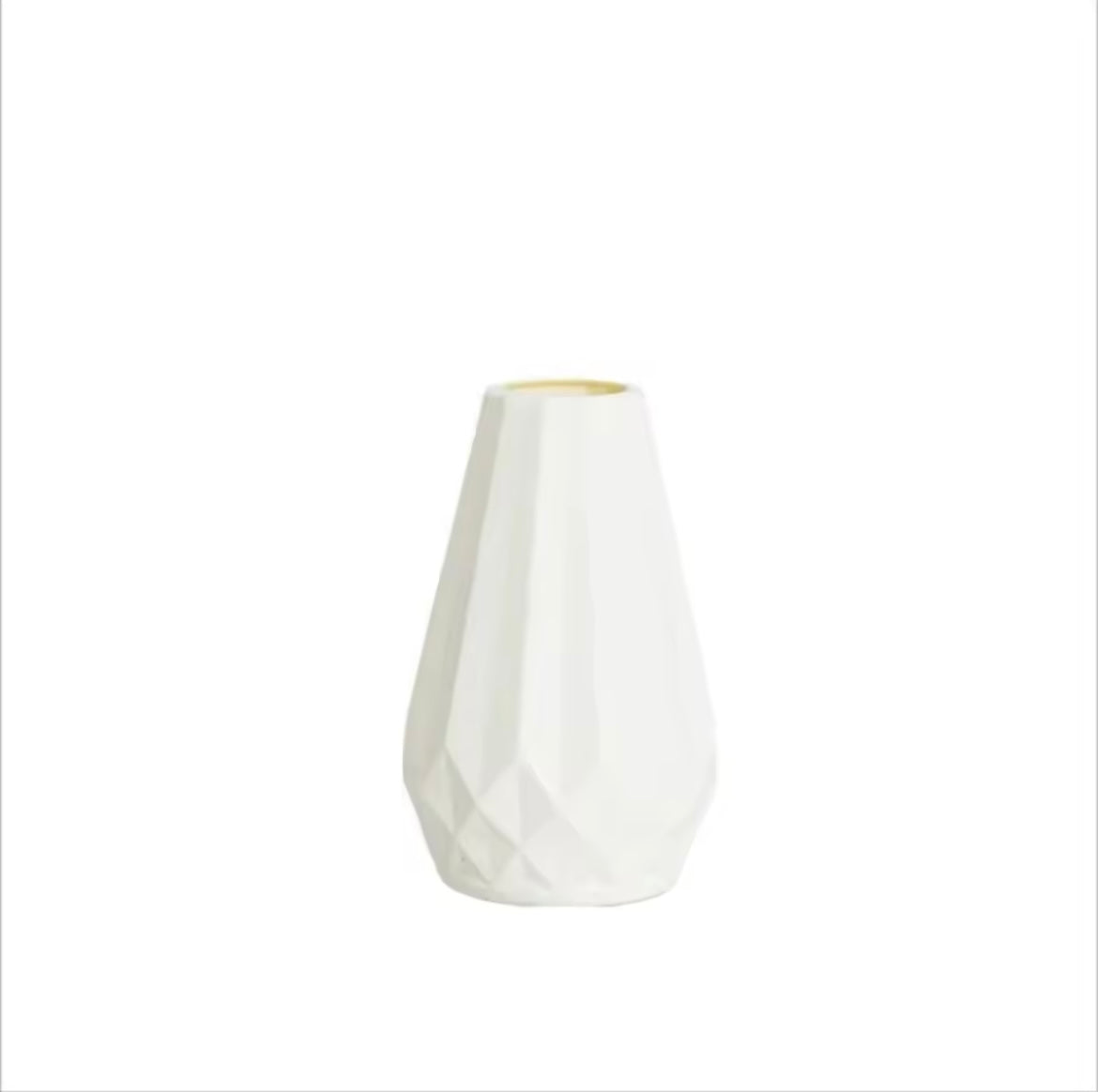 Diamond Shaped Flower Vase Fashion Imitation Ceramic