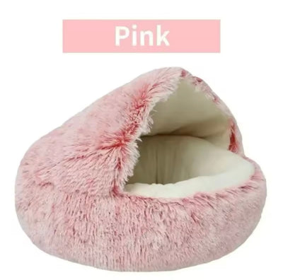 Round Cat Cushion Semi Enclosed Pet Sleep Bag